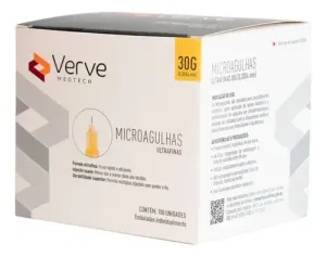 Agulha Trifacetada 30g/4mm 100 Un Verve