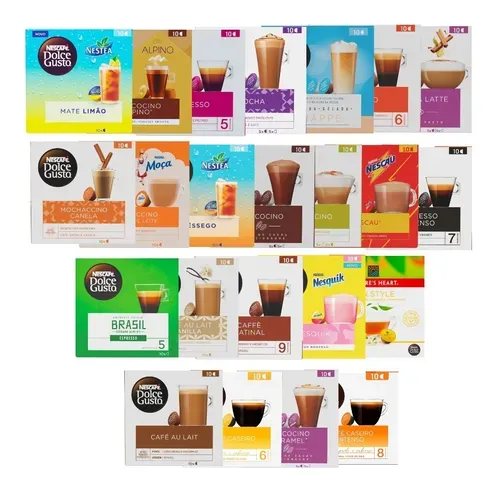 60 Capsulas Dolce Gusto Nescafé Cápsulas Sabores Especiais