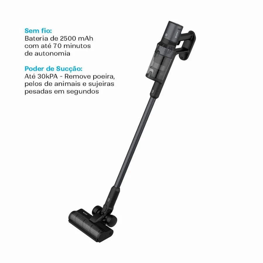Aspirador de Pó Vertical Sem Fio Kabum Smart Lite 2 em 1 500W