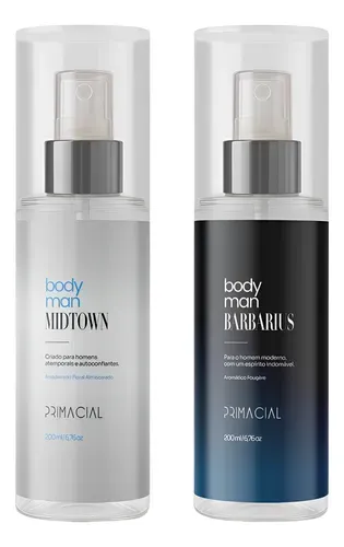 Body Splash Masculino Barbarius E Midtown 200ml