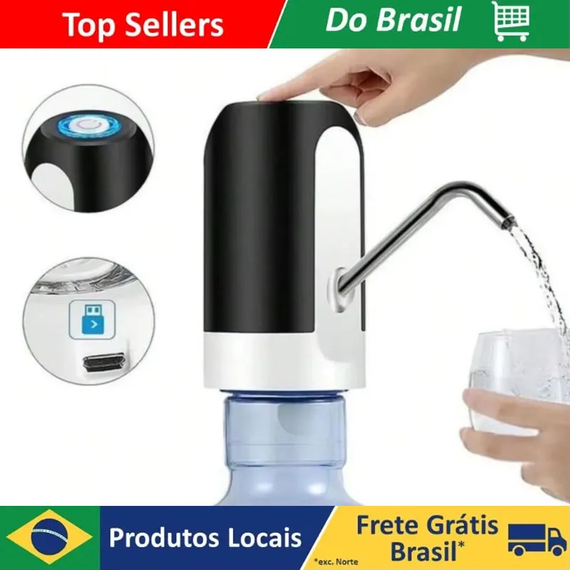 Brasil Bomba de água desktop, carregamento USB, dispensador automático de água, chaleira portátil, acampamento ao ar livre - AliExpress 15