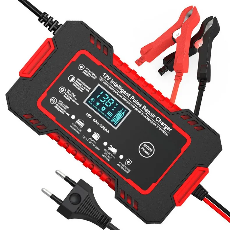 Carregador de bateria automotivo inteligente 12 V - Display Digital Automático Energia Reparação | Shopee Brasil