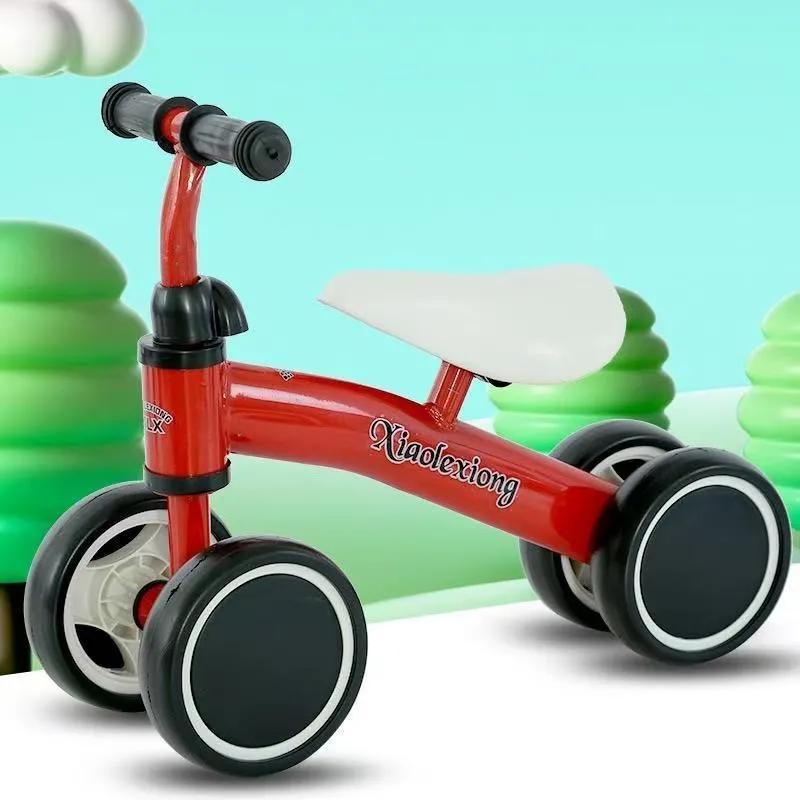 Carro de equilíbrio infantil de quatro rodas sem pedais para crianças de 1 a 3 anos--3601 | Shopee Brasil