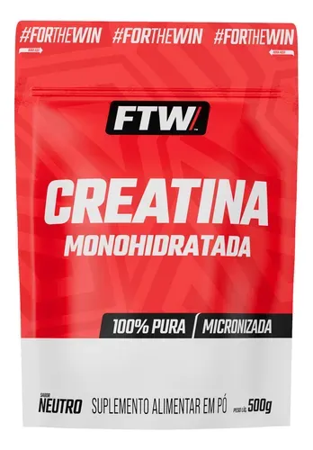 Creatina Monohidratada 100% Pura Refil 500g - FTW
