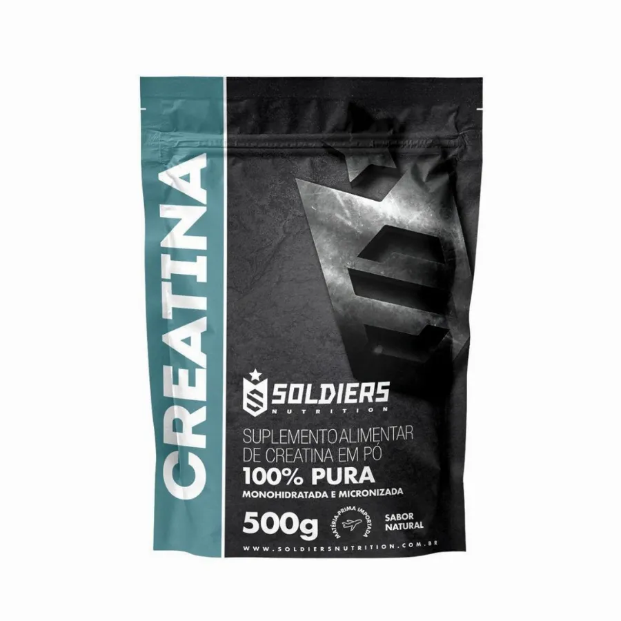 Creatina Monohidratada 500g Soldiers Nutrition 100% Pura Importada