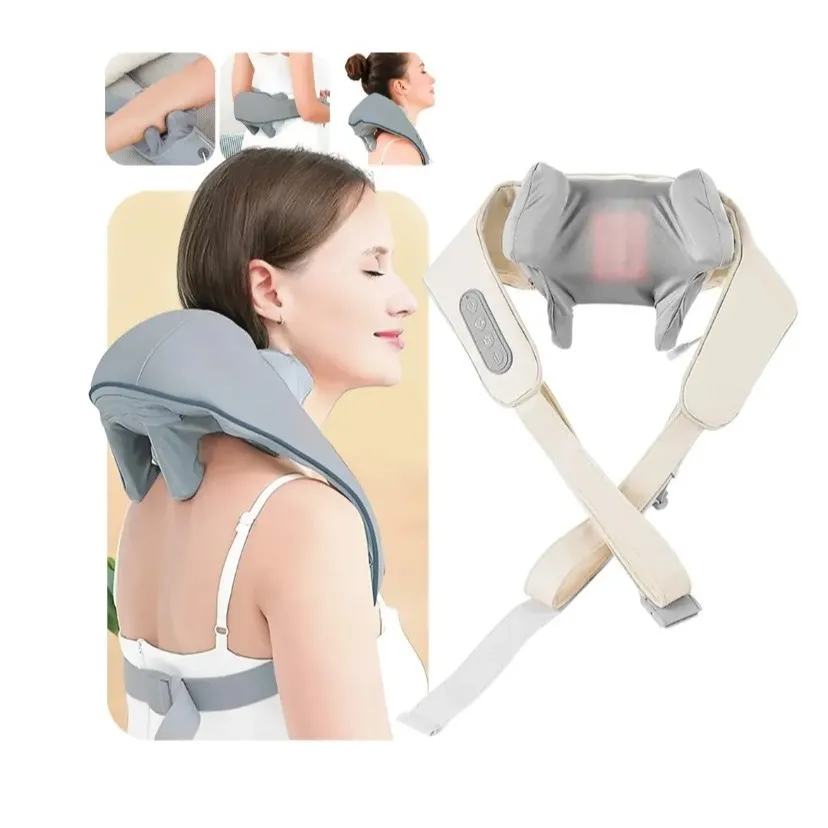 Massageador De Pescoço Inteligente De Compressão Sem Fio Alívio Da Dor de Pescoço e Coluna 4888 | Shopee Brasil