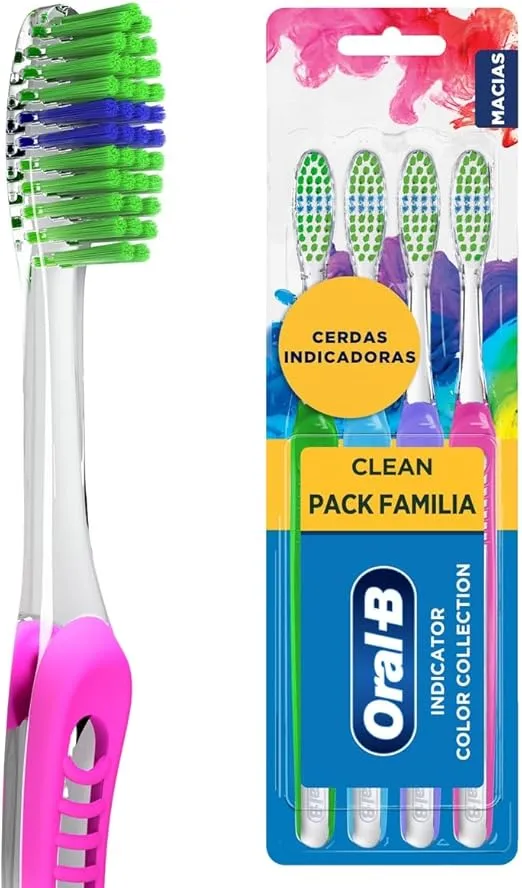 Oral-B Escova de Dente Clean Indicator, 4 Unidades