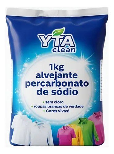 Percarbonato De Sodio 1kg Tira Manchas Roupa Branca Colorida
