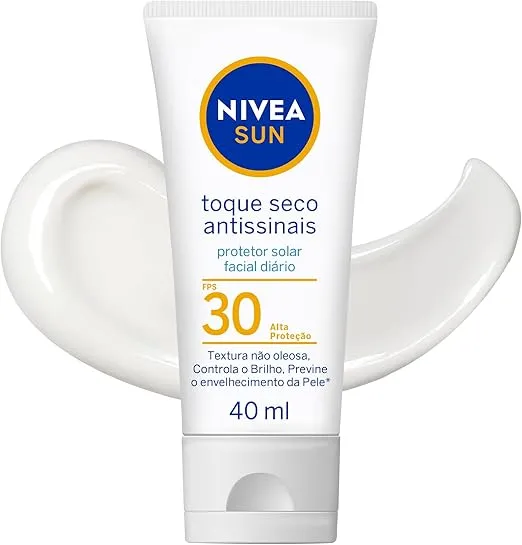 Protetor Solar Facial Nivea Sun Toque Seco FPS 30 40ml