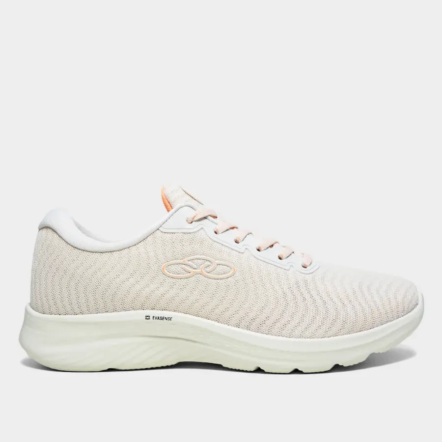 Tênis Olympikus Atmos Feminino - Branco+Laranja