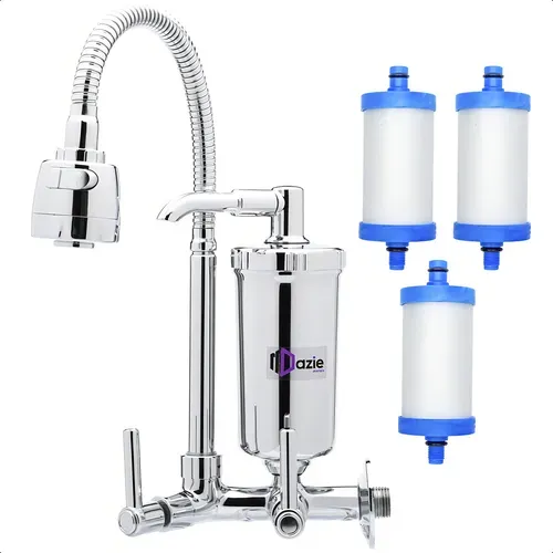 Torneira Gourmet de Parede com Filtro para Cozinha Cromada Flexível